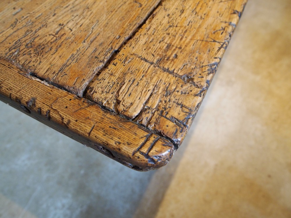 Table refectory George III Ash dining farmhouse c1800 View VIII
