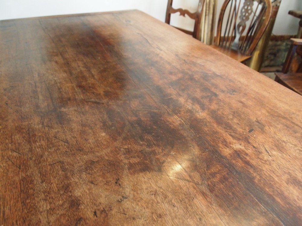 Table refectory dining 17th Century style Oak and Walnut c1900 View II