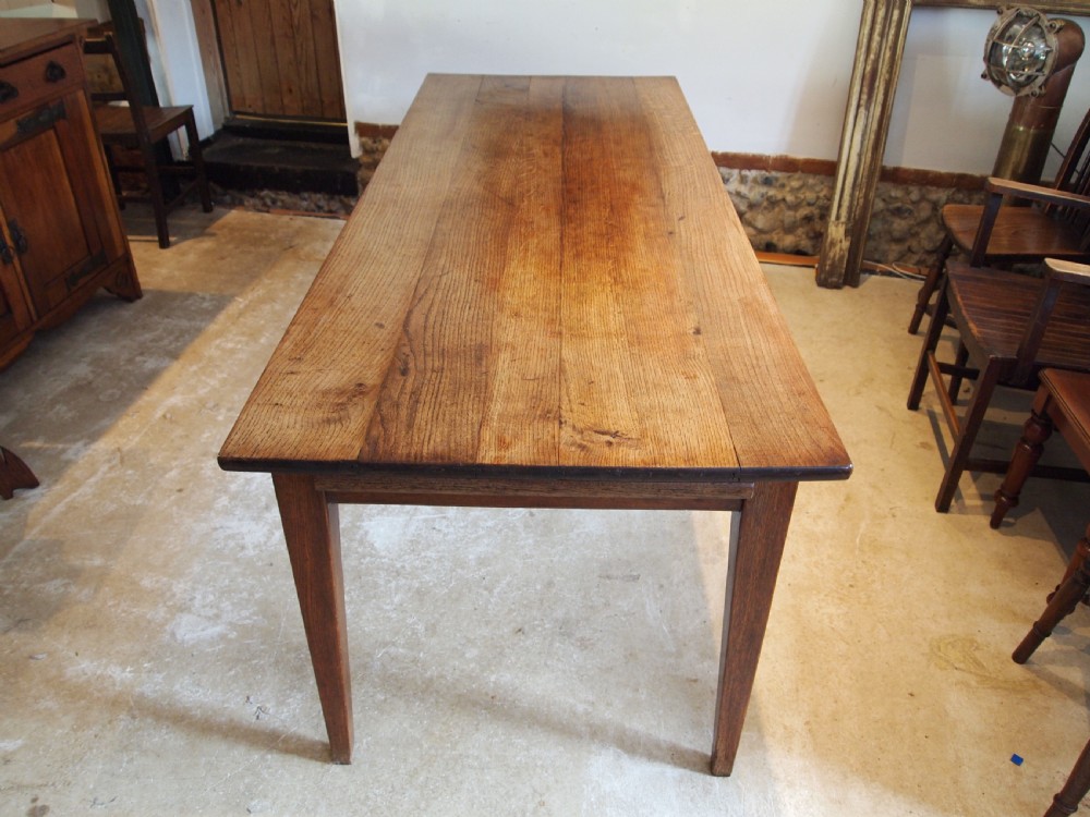 Table stunning refectory dining Victorian Oak c1880 View II