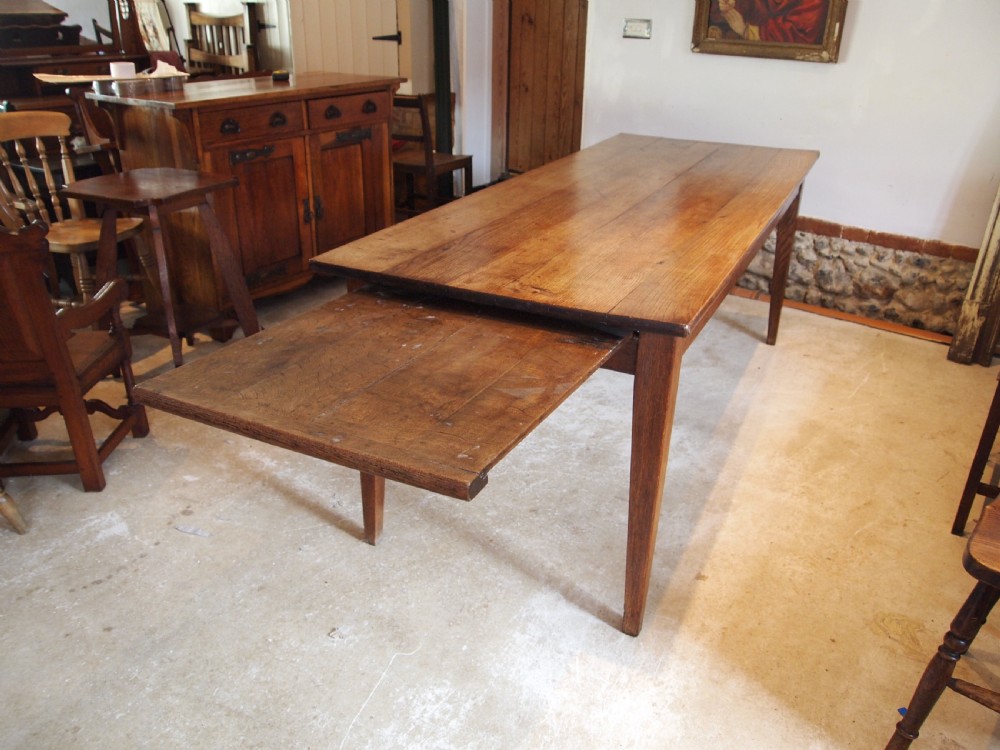 Table stunning refectory dining Victorian Oak c1880 View IV
