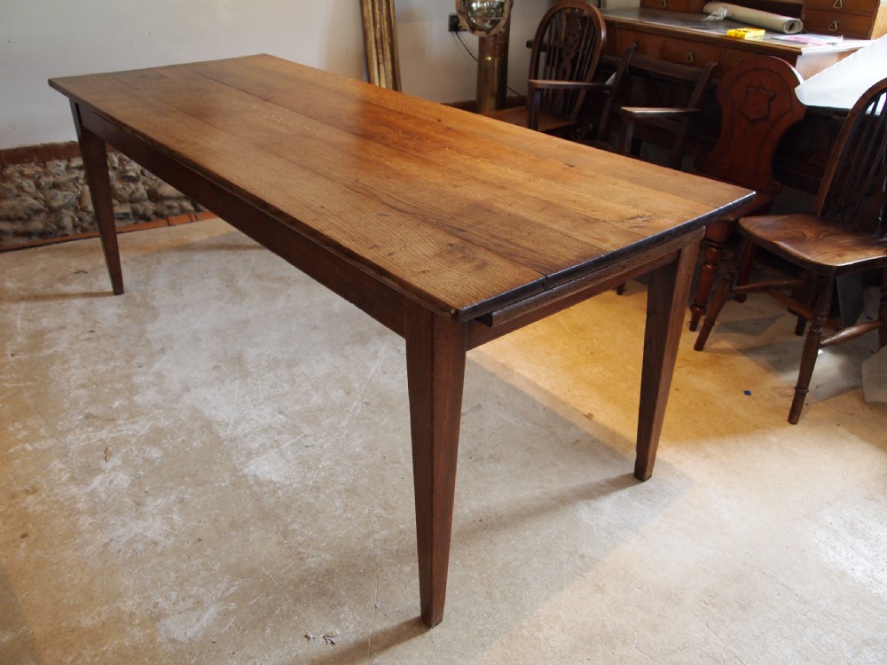 Table stunning refectory dining Victorian Oak c1880 View VI