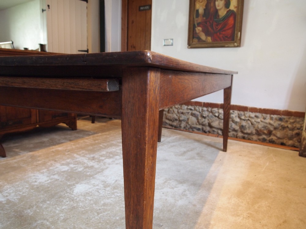 Table stunning refectory dining Victorian Oak c1880 View VII