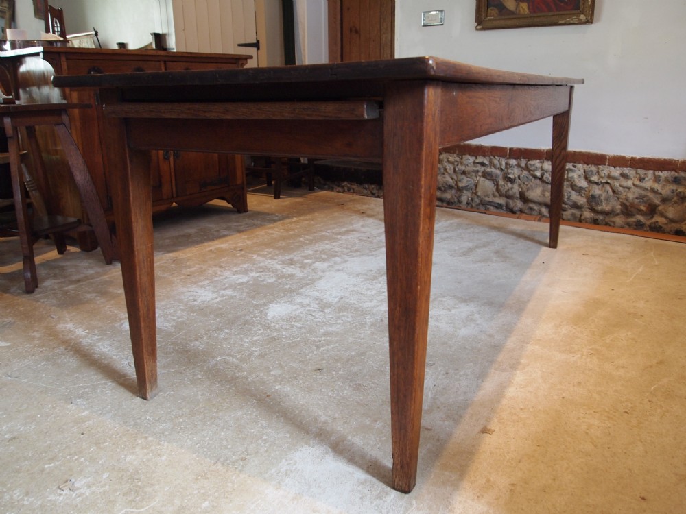 Table stunning refectory dining Victorian Oak c1880 View IX