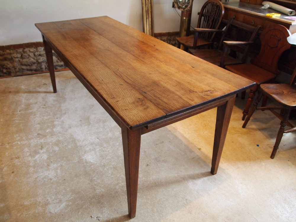 Table stunning refectory dining Victorian Oak c1880 View X