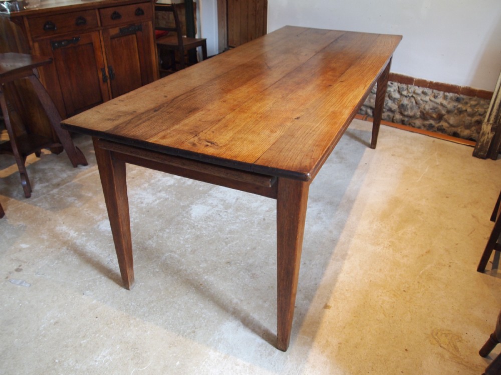 Table stunning refectory dining Victorian Oak c1880 View XI