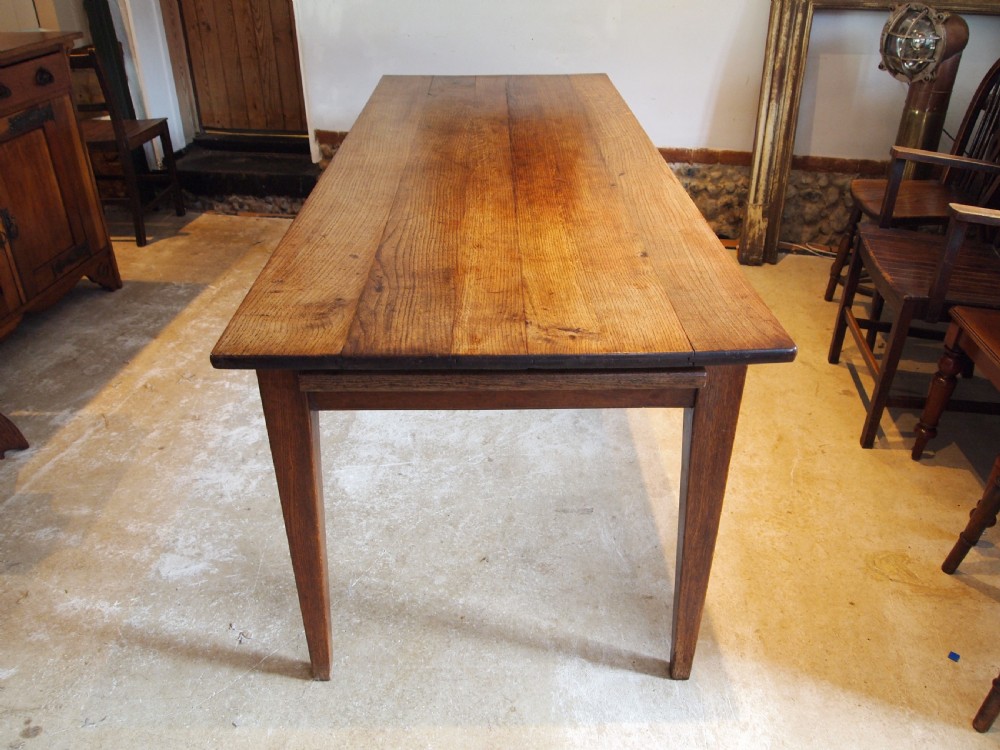 Table stunning refectory dining Victorian Oak c1880 View XII