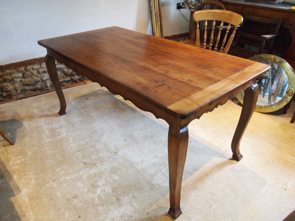 Table stunning refectory dining farmhouse French Walnut c1900 View II