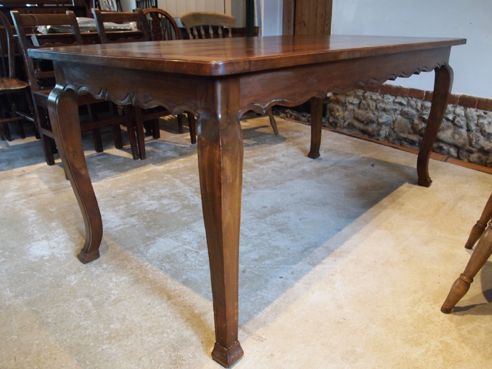 Table stunning refectory dining farmhouse French Walnut c1900 View IV