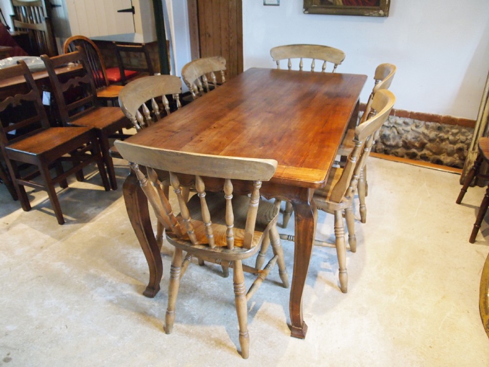 Table stunning refectory dining farmhouse French Walnut c1900 View V