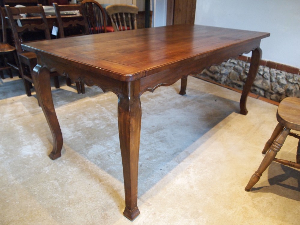 Table stunning refectory dining farmhouse French Walnut c1900 View VIII