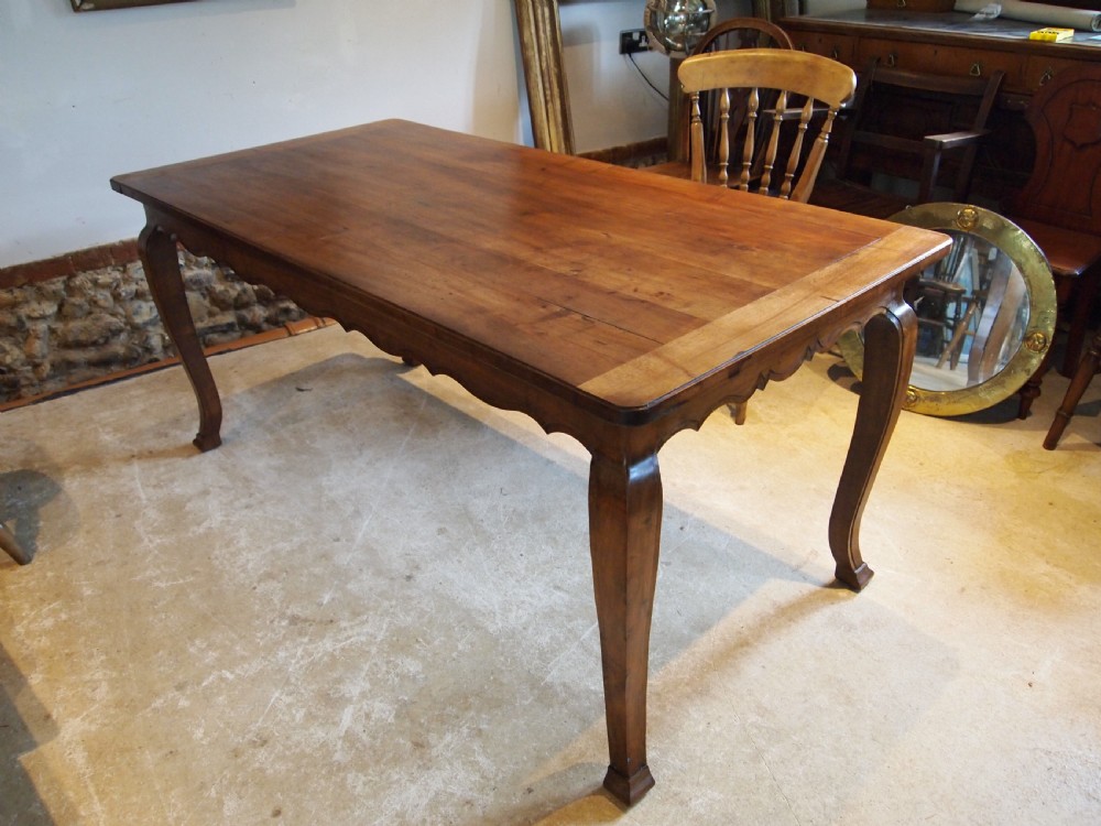 Table stunning refectory dining farmhouse French Walnut c1900 View IX