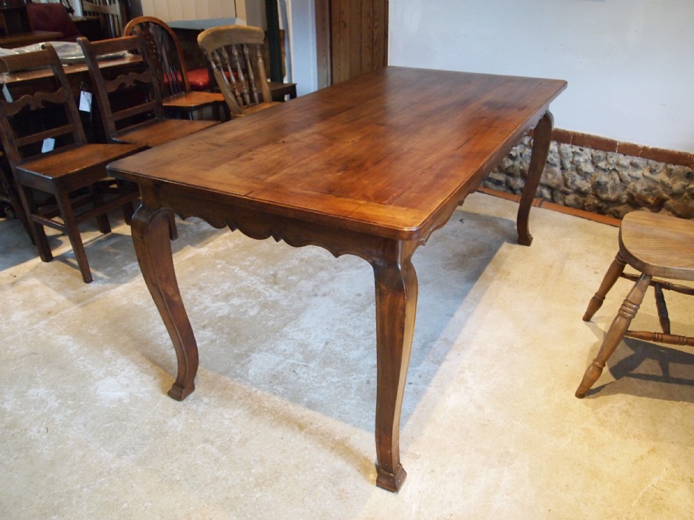 Table stunning refectory dining farmhouse French Walnut c1900 View X