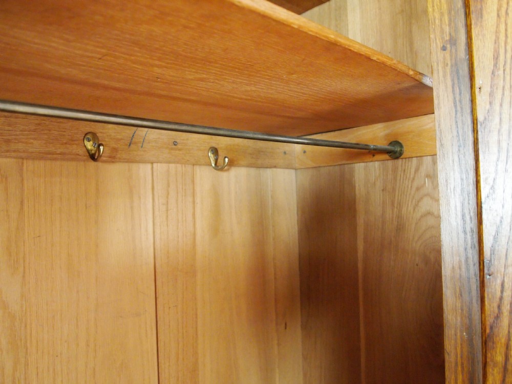Wardrobe Arts and Crafts Oak Liberty style c1900 View X