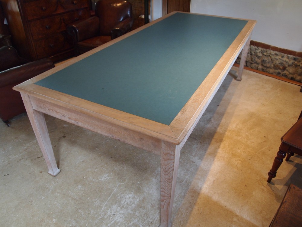 Table library boardroom rare Limed Oak attributed to Heals c1930 View II