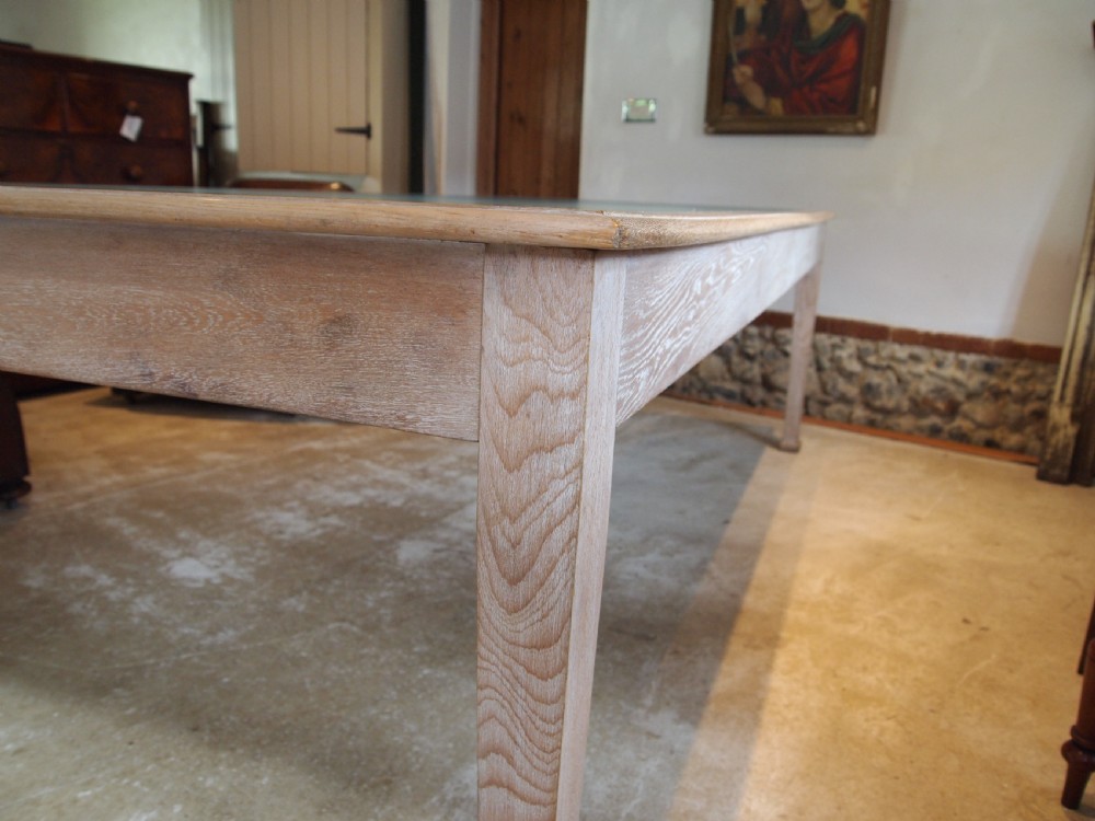 Table library boardroom rare Limed Oak attributed to Heals c1930 View VII