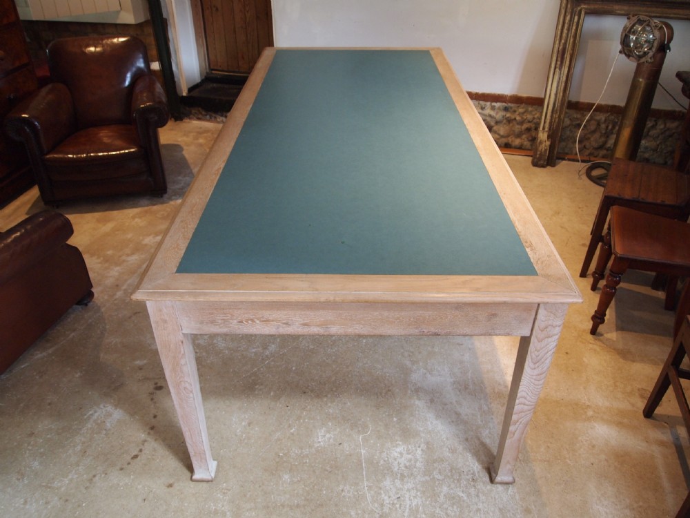 Table library boardroom rare Limed Oak attributed to Heals c1930 View VIII