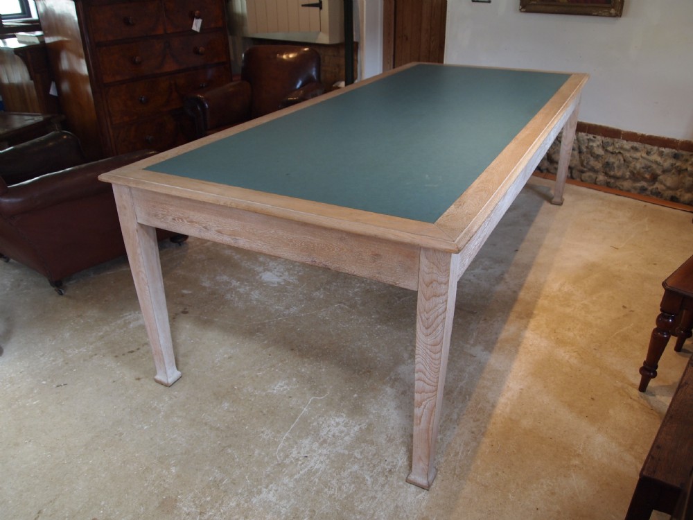 Table library boardroom rare Limed Oak attributed to Heals c1930 View X