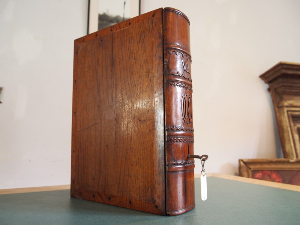 Coin collectors cabinet rare book design Victorian Oak & Walnut c1870 View II