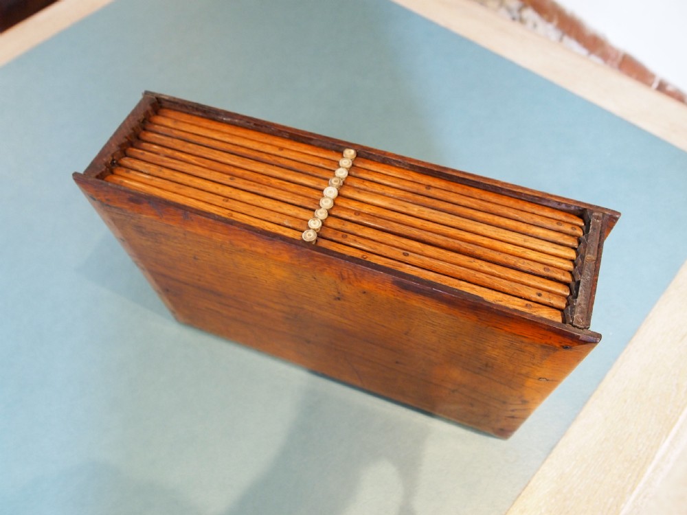 Coin collectors cabinet rare book design Victorian Oak & Walnut c1870 View VII