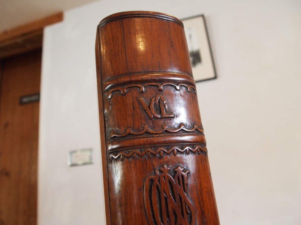Coin collectors cabinet rare book design Victorian Oak & Walnut c1870 View XIII