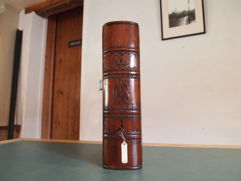 Coin collectors cabinet rare book design Victorian Oak & Walnut c1870 View XIV