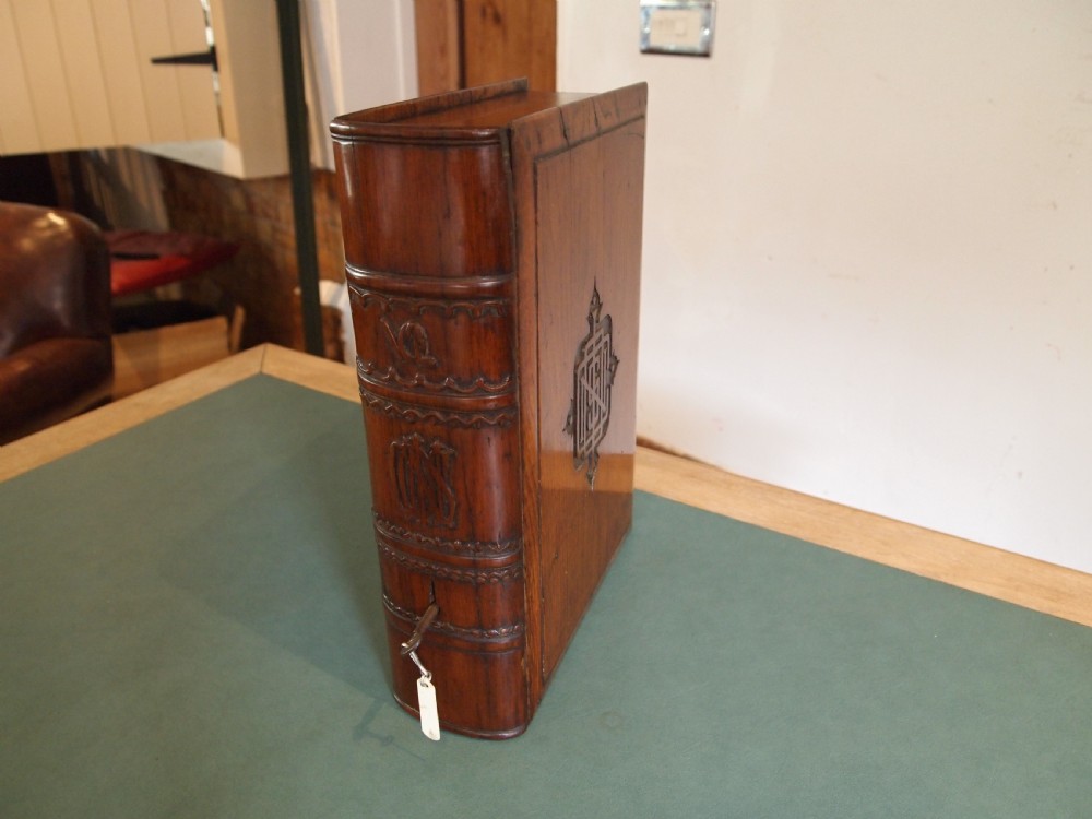Coin collectors cabinet rare book design Victorian Oak & Walnut c1870 View XV