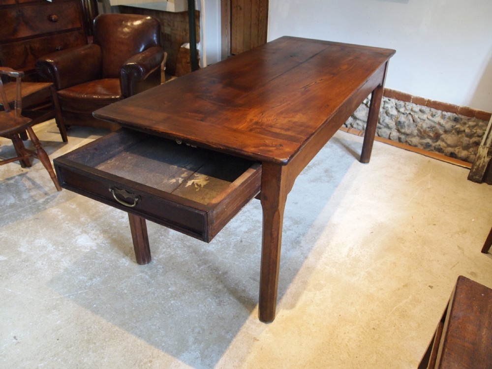 Table refectory dining farmhouse French Oak c1850 View V