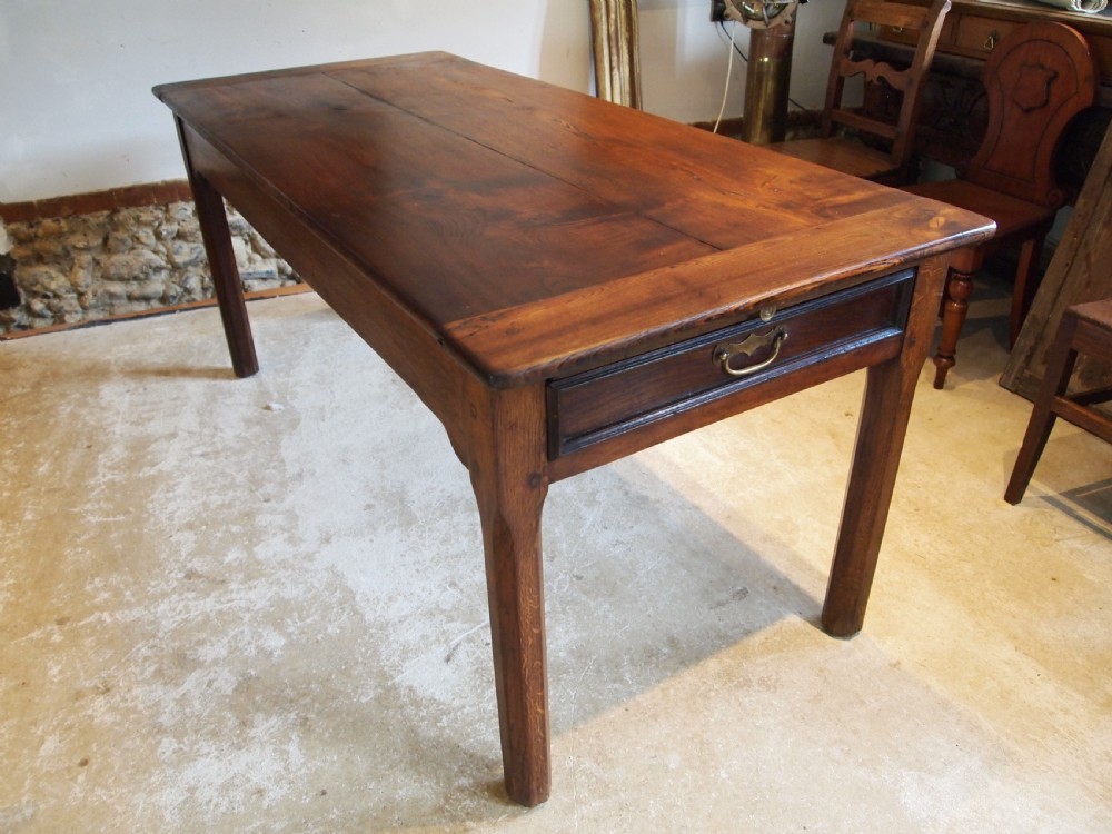 Table refectory dining farmhouse French Oak c1850 View VIII