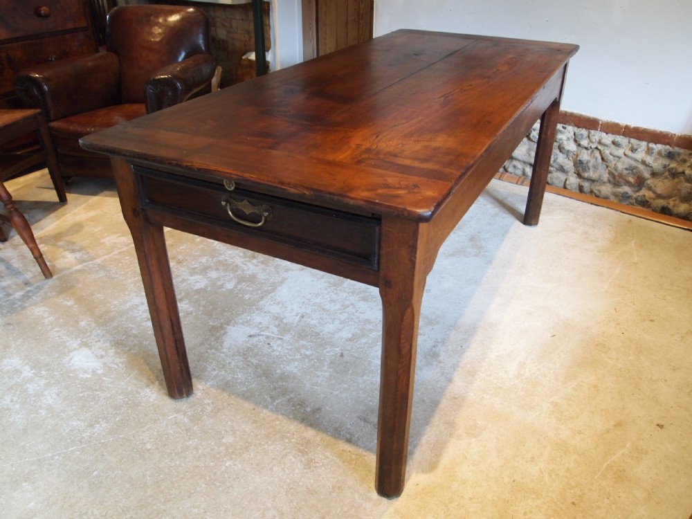 Table refectory dining farmhouse French Oak c1850 View IX