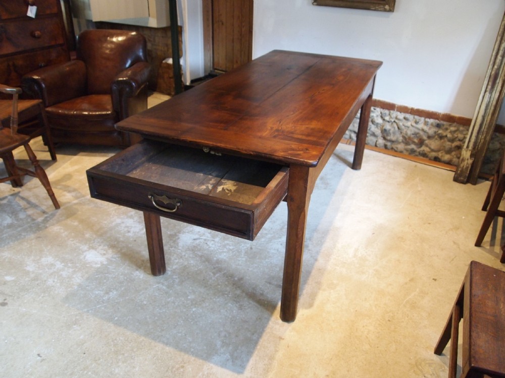 Table refectory dining farmhouse French Oak c1850 View X