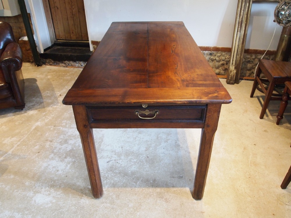 Table refectory dining farmhouse French Oak c1850 View XI