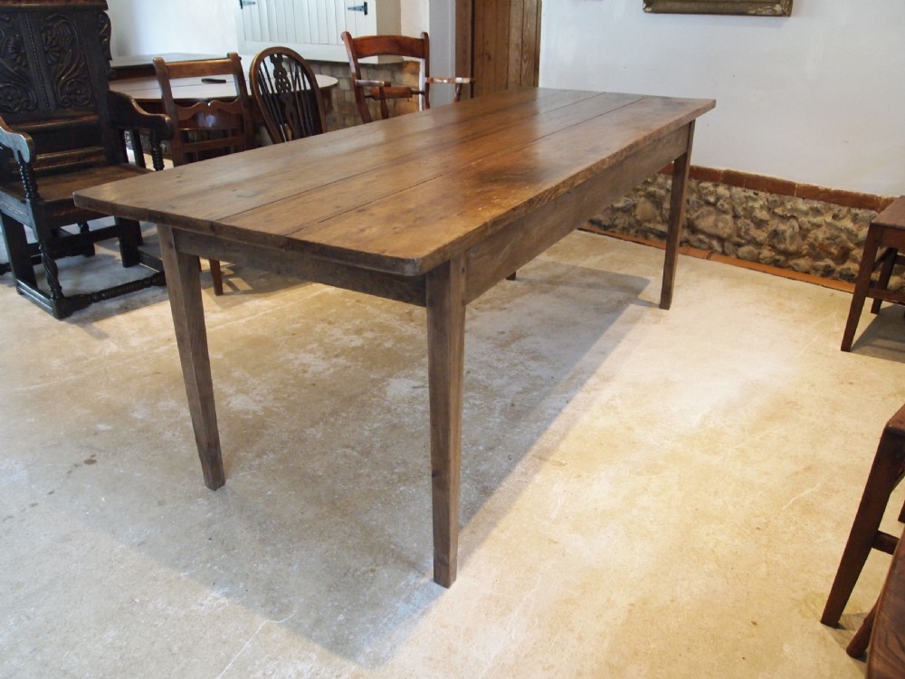 Table refectory French Oak dining farmhouse c1840 View V