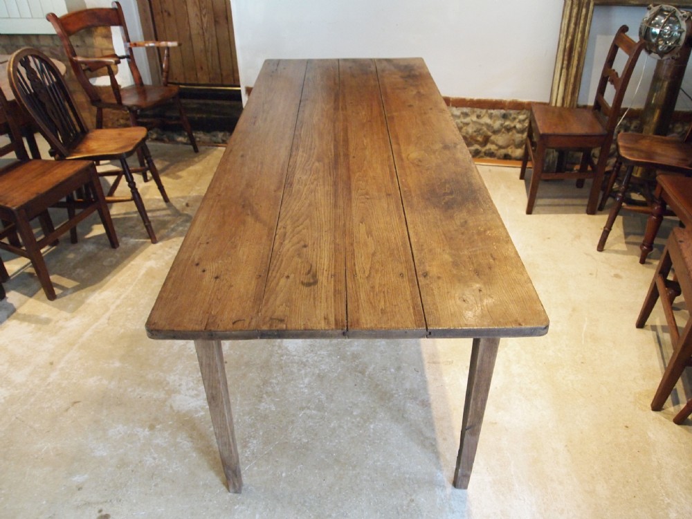 Table refectory French Oak dining farmhouse c1840 View VI