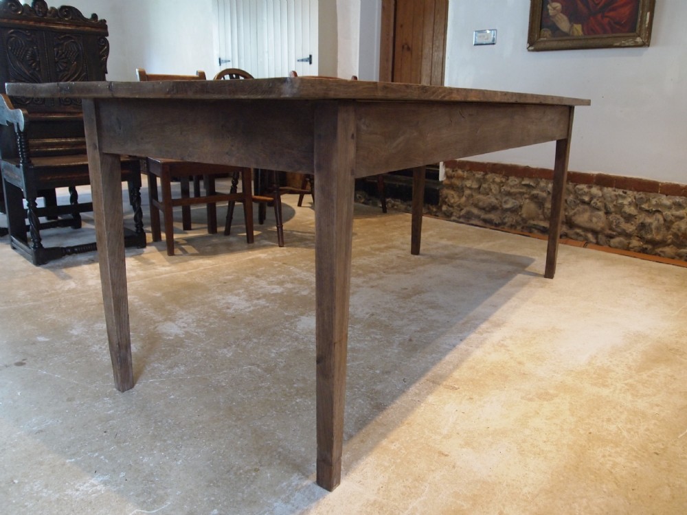 Table refectory French Oak dining farmhouse c1840 View VII
