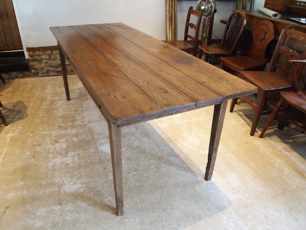 Table refectory French Oak dining farmhouse c1840 View VIII