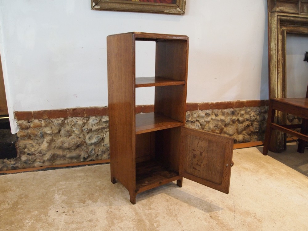 Cabinet cupboard bedside Oak manner of Heals c1930 View II