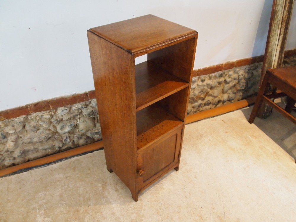 Cabinet cupboard bedside Oak manner of Heals c1930 View XI