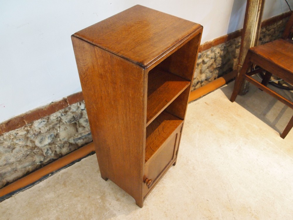 Cabinet cupboard bedside Oak manner of Heals c1930 View XII