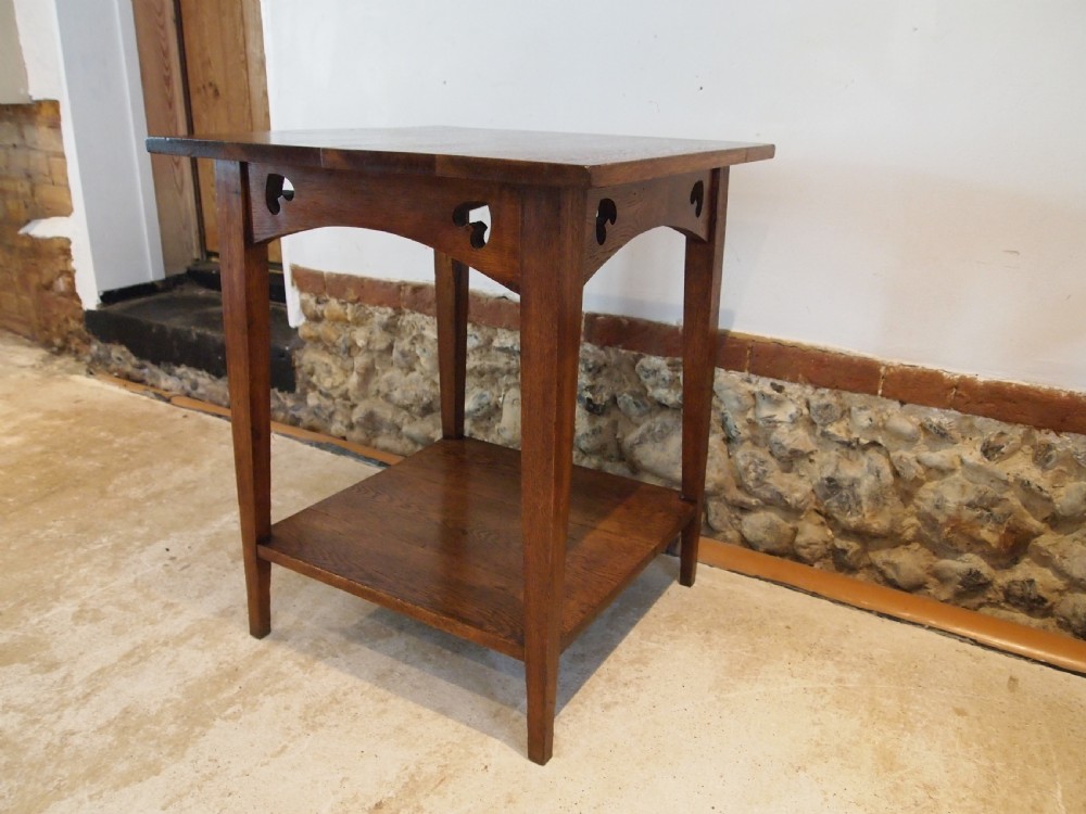 Table Arts and Crafts Oak manner of Voysey c1890 View VII