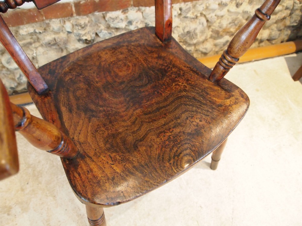 Chair stunning Victorian Elm Ash Beech Windsor Knifeback c1870 View II