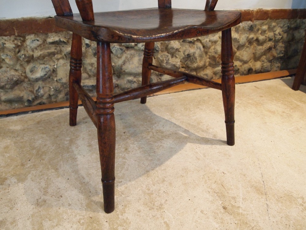 Chair stunning Victorian Elm Ash Beech Windsor Knifeback c1870 View IV