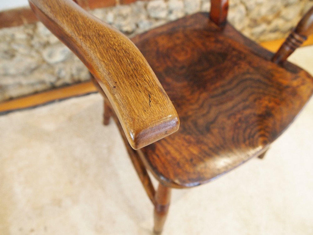 Chair stunning Victorian Elm Ash Beech Windsor Knifeback c1870 View VII
