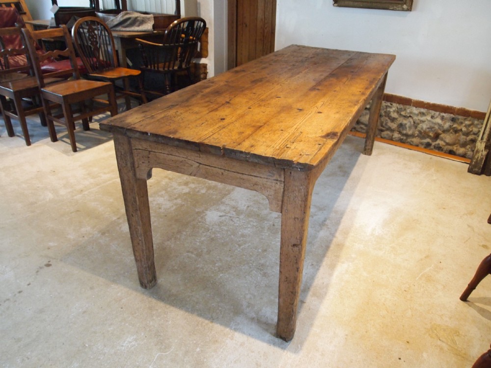 Table refectory dining farmhouse rustic George IV Pine c1820 View III