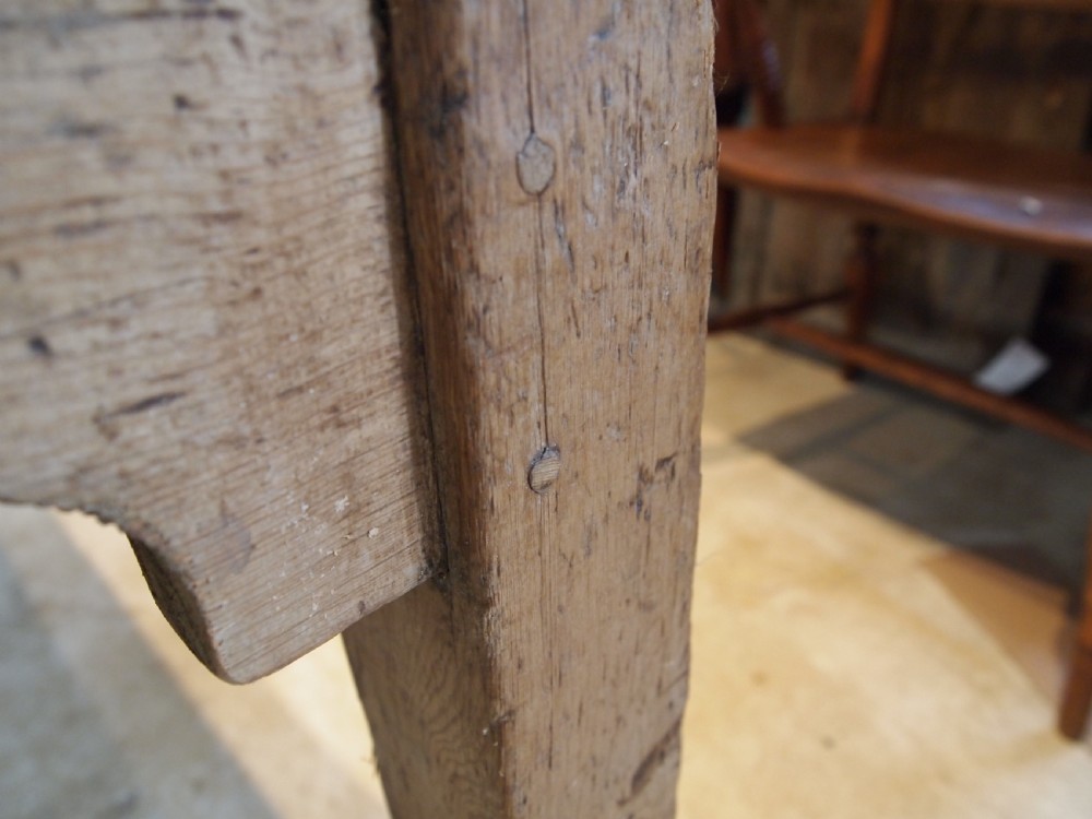 Table refectory dining farmhouse rustic George IV Pine c1820 View VIII