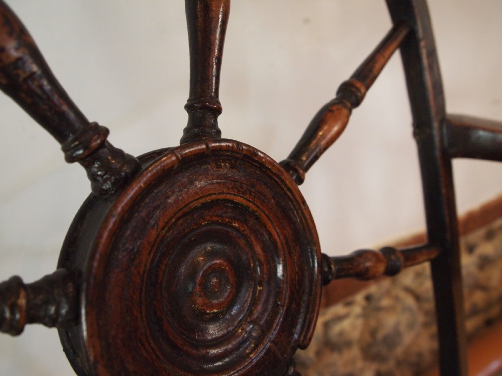 Chair very rare George III cart wheel back Windsor armchair c1790 View IV
