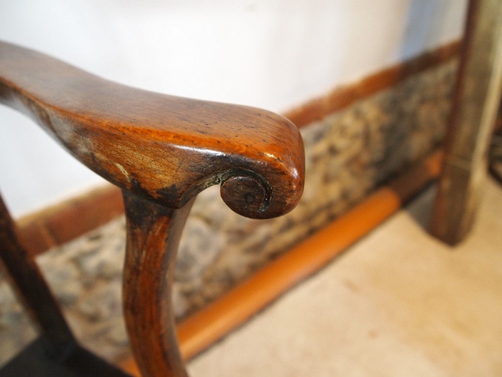 Chair very rare George III cart wheel back Windsor armchair c1790 View VIII