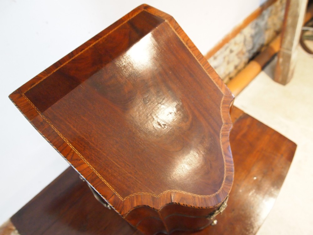 Knife box fine George III Mahogany original interior c1780 View III