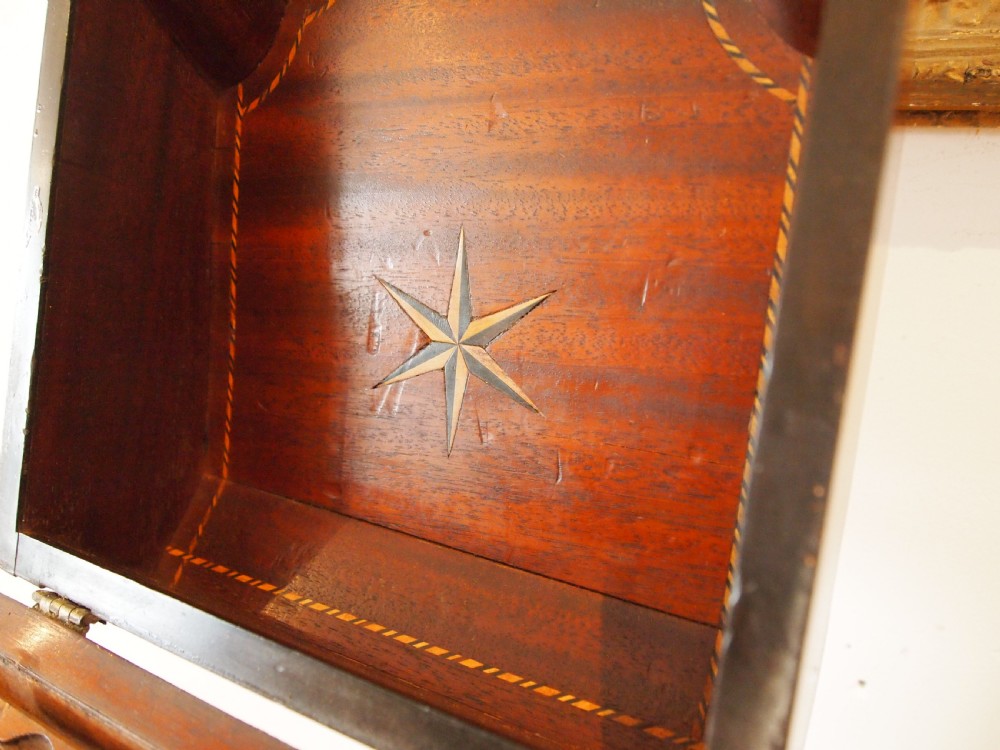 Knife box fine George III Mahogany original interior c1780 View V