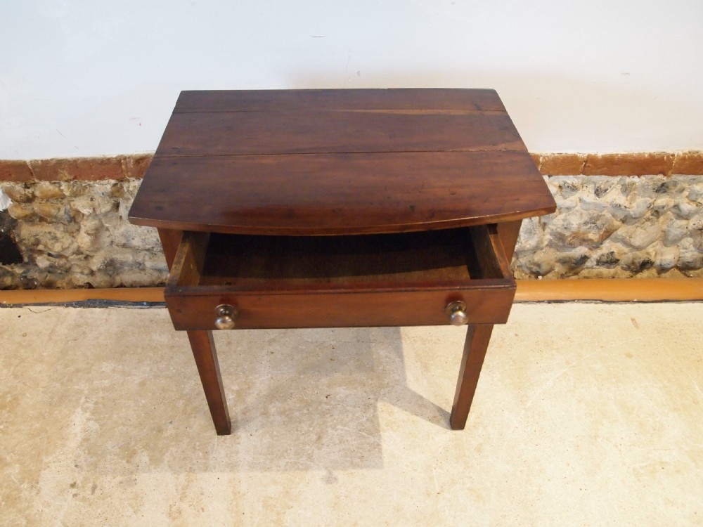 Table very rare George III Cherry side hall lamp console c1800 View VI