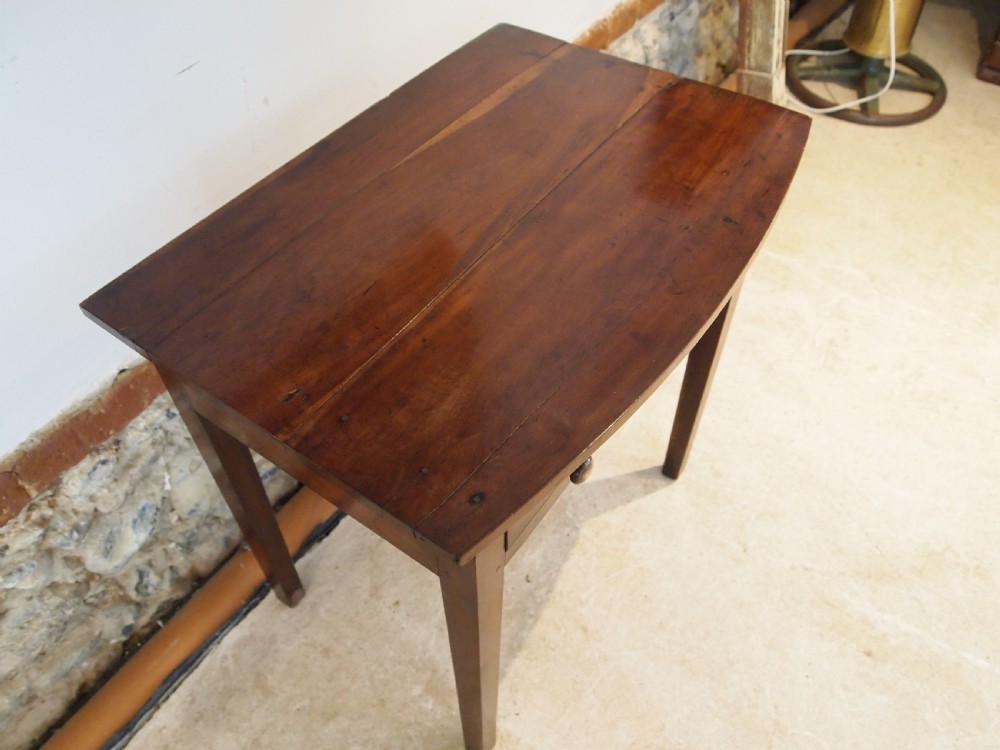 Table very rare George III Cherry side hall lamp console c1800 View IX